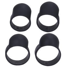 Drum Finger Cots Set of 4, Black Finger Protectors for Beginners and Professionals, Durable and Comfortable