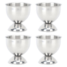 4PCS Egg Cup Set 40ml Stainless Steel High