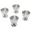 4PCS Egg Cup Set 40ml Stainless Steel High 9
