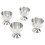 4PCS Egg Cup Set 40ml Stainless Steel High 5