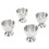 4PCS Egg Cup Set 40ml Stainless Steel High 8