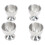 4PCS Egg Cup Set 40ml Stainless Steel High 10