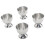 4PCS Egg Cup Set 40ml Stainless Steel High 6