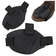 Motorcycle Shoe Protectors Pack of 2, Universal Adjustable Non-Slip Shift Pads with Rubber Sole for Gear Protection