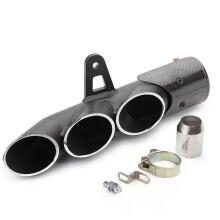 Universal Motorcycle Exhaust with Dual and Triple Outlets Racing for YZF R1 R3 R6 Z1000 S1000RR CBR1000RR 51mm Silencer TYPE4 Right