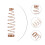 180pcs Brass Piano Coupling Spring For Piano Tuner Kit 1in 3