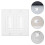 Wall Cable Pass Through Socket Panel 11.50x11.50x1.00cm 9