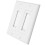 Wall Cable Pass Through Socket Panel 11.50x11.50x1.00cm 5