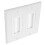 Wall Cable Pass Through Socket Panel 11.50x11.50x1.00cm 3