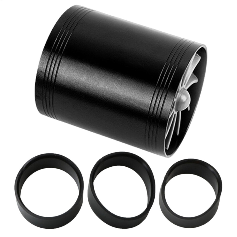 Auto Lufteinlass Turbolader, Aluminium Doppelventilator Motor Turbo Teile, Ersatzteil Fã¼R Auto, Schwarz, Kompatibel Mit Verschiedenen Modellen 6482260333199