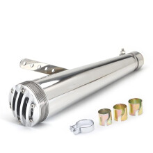 Motorcycle Muffler 38mm 40mm 43mm 45mm for CG125 CB400SS Cafe Racer Retro Motorcycle Exhaust System Color 2