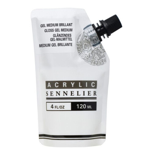 Medium - Gel - Glänzend - Acrylfarbe - Sennelier - Abstract - 120ml