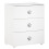 Commode à langer - Babyprice - Basic - 3 tiroirs - Blanche - Boutons étoiles grises 2