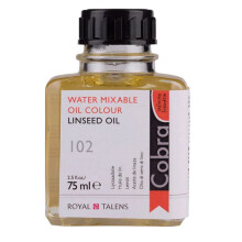 Olio di lino - Diluente ad acqua - Flessibile in olio - Cobra - Bottiglia 75ml