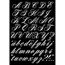 Schablonenalphabet 29,7X42 CM
