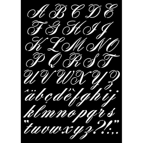 Schablonenalphabet 29,7X42 CM