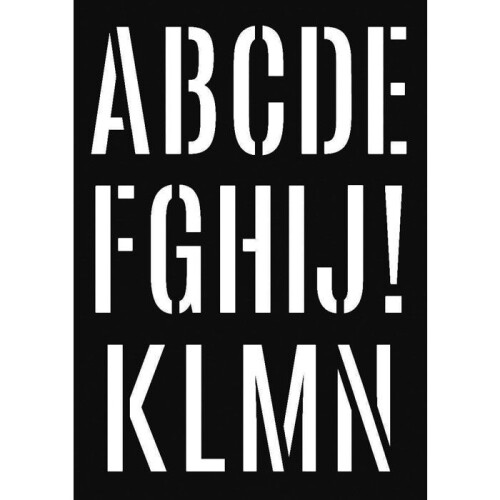 RIESEN ALPHABET POCHOIRS - A3