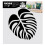 Textile stencil - Aladine - Tropical leaf - 28x28 cm - Plastic - Textile customization 1