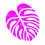 Textile stencil - Aladine - Tropical leaf - 28x28 cm - Plastic - Textile customization 2