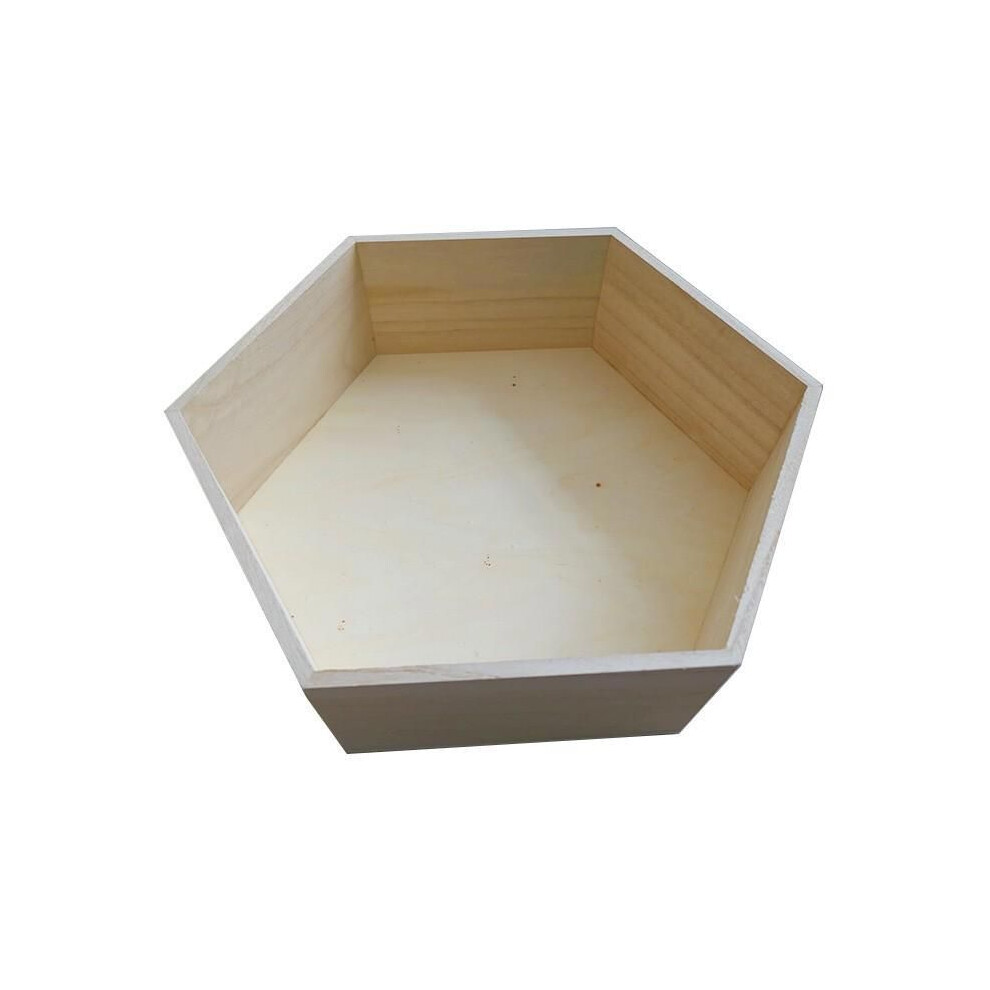 Hexagonal Wooden Shelf 36 X 31 X 10 Cm Graine Creative