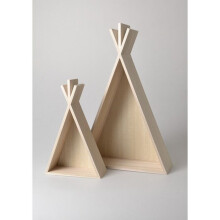 SET 2 RIPIANI DA MURO TIPI - LEGNO