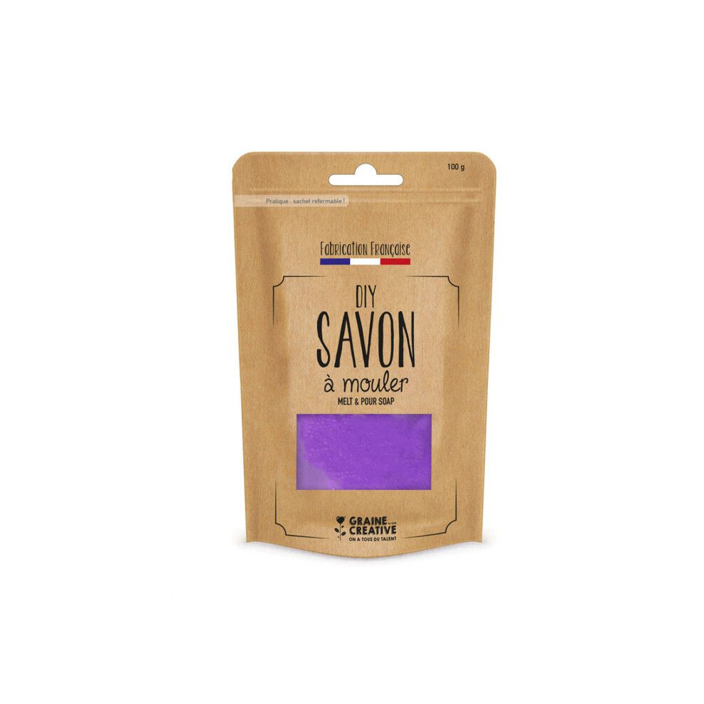 Graine Creative Grain/Purple Creative - 100 G Translucent Soap Bar