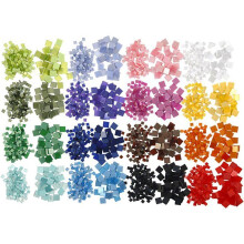 Mini-mosaicos - Creativ - 51921 - 5x5 y 10x10 mm - Acabado brillante - Resina transparente
