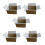 5 small packing boxes 16 x 12 x 11 cm 1