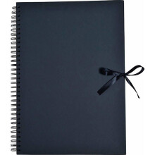 Álbum de scrapbooking - Artemio - 11007026 - A3 preto - Fita de amarração - 1 peça incluída