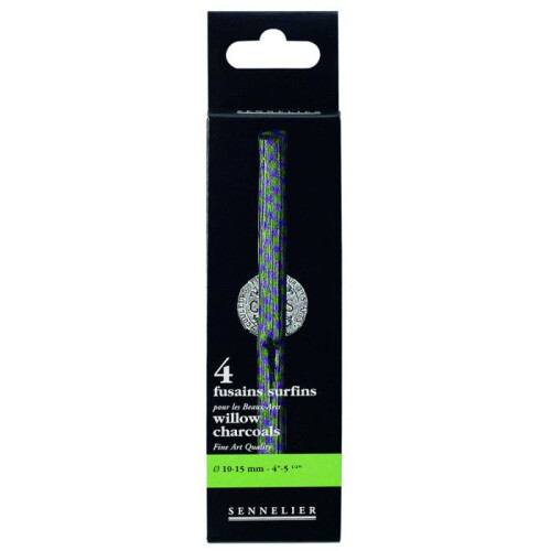 Fusains - Nero - 10 a 15 mm - 4 bastoni - Sennelier