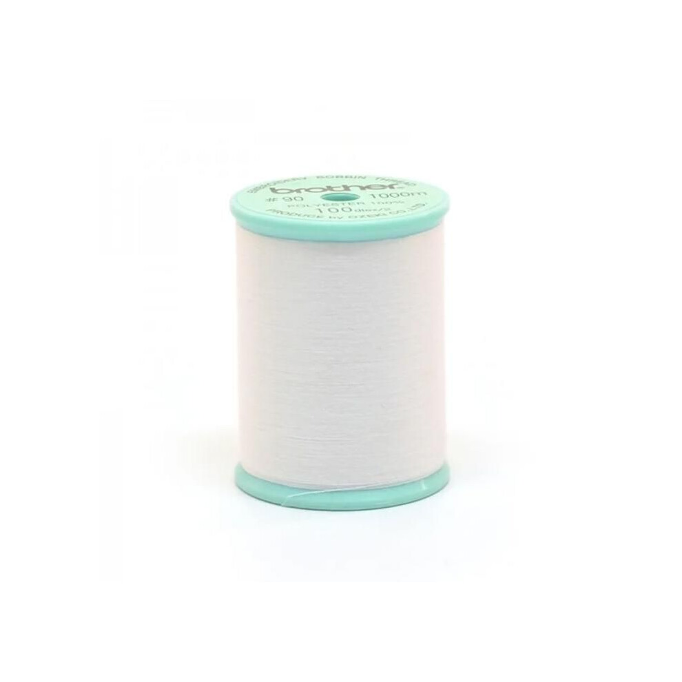 Brother Bobbin Of Thread For Embroidery Machine - Xc5996001 - 1000 M - Thickness #90 - White