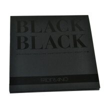 Carta Fabriano Noir Bloc 20x20 300g/m² 20 fogli ultranero