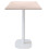 60 x 60 cm high table - Round model white oak bosco leg 1