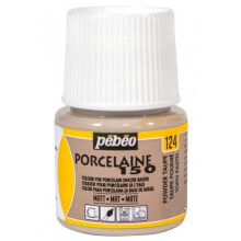 Porzellanfarbe 150 - Pébéo - Puder-Taupe - 45ml - Wasserbasierte Farbe - Glänzender Effekt