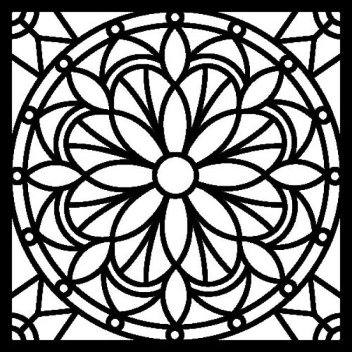 POCHOIR MANDALA 30X30X0.2 CM