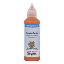 Window-Color helppo maali, pullo 80 ml, oranssi capri