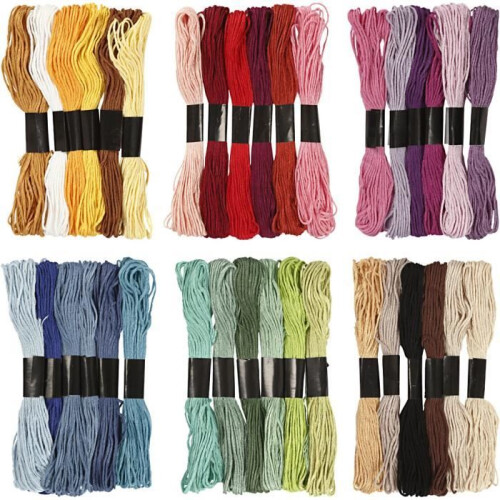 Superior quality embroidery thread 6 strands - 100% mercerized cotton. ref 41280