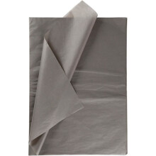 Papel de seda - Diferentes colores - 50 x 70 cm - 10 hojas Gris Oscuro