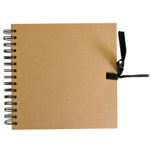 ÁLBUM KRAFT 30X30 CM MARROM - 40 FOLHAS