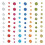 480 pérolas autocolantes diamantes multicoloridos 1
