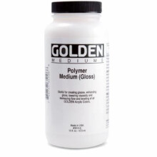 Glossy polymer medium