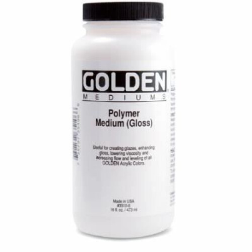 Glossy polymer medium