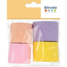 Rouleaux de papel crepé - Artemio - Pastel - 3,5 x 10 cm - 4 pcs - Ideal para actividades creativas