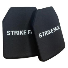 NIJ IIIA Bulletproof Insert Plate - PE + Aluminium Oxide Hard Armor, Composite Tactical Vest Insert, 2-Piece Set