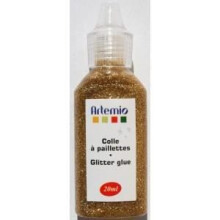 "Pegamento con brillantina - ARTEMIO - 20 ml - Color Oro - Ideal para manualidades - Brillante"