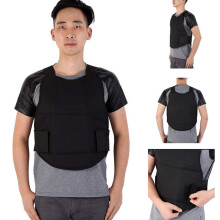 Protective Vest for Outdoor Training and Hunting, CS Game Safety Vest, Black, One Size, Durable Material