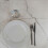 60 x 60 cm high table - Milan white moon model 4