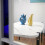 60 x 60 cm high table - Rome model white marble 4