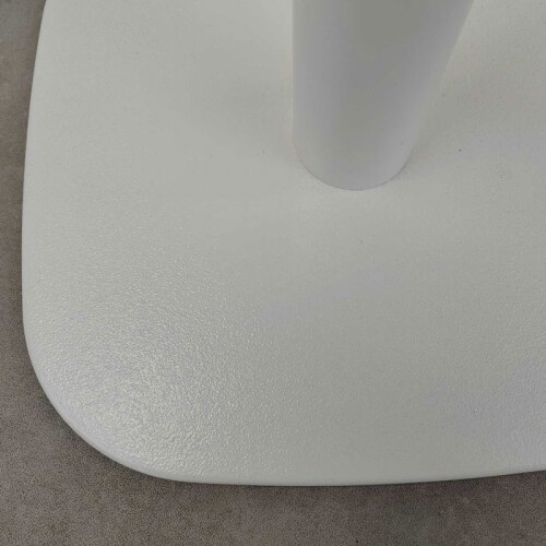 Base for rectangular table, Round white model 2