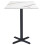 60 x 60 cm high table - Dina model white marble 1
